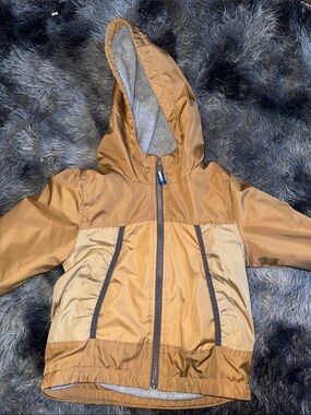 OshKosh B'gosh Two-Tone Brown Hooded Puffer Jacket 🧥 3T